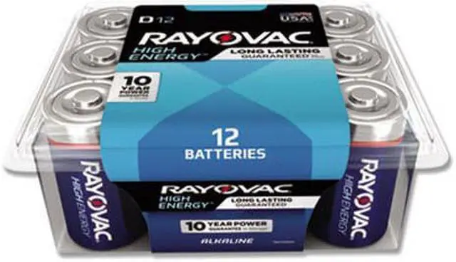 Alt view image 11 of 12 - Rayovac Alkaline Battery D 12/Pack 81312PPK
