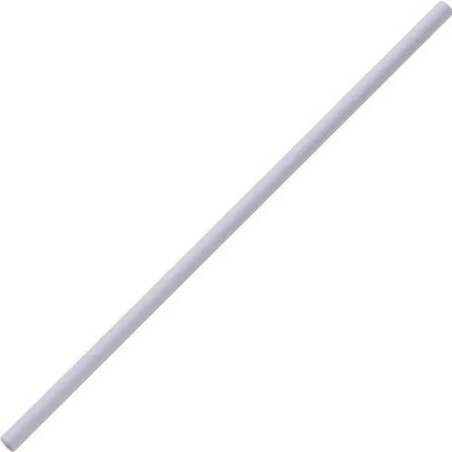 Alt view image 7 of 8 - Genuine Joe White Paper Straw, Unwrapped, 1/4"Wx1/4"Lx7-1/4"H, 500/Bx (GJO58946)