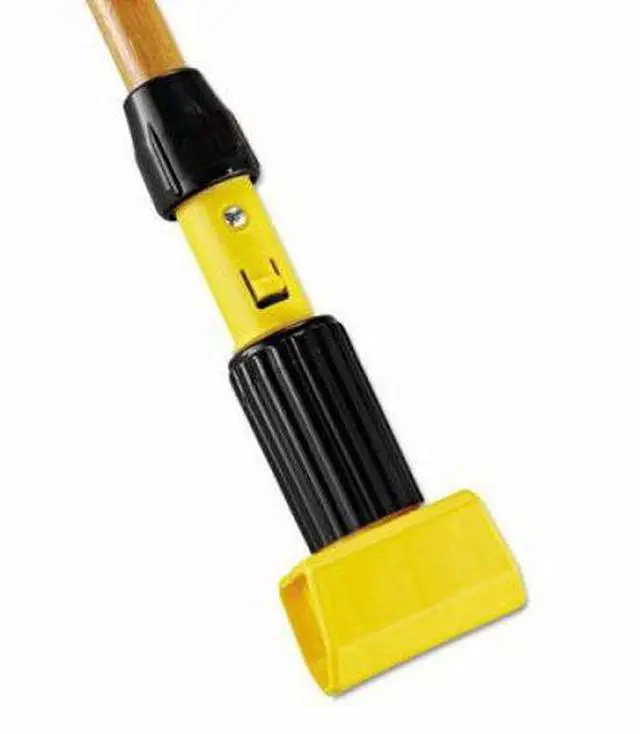 Alt view image 11 of 17 - Rubbermaid Commercial Gripper Hardwood Mop Handle 1 1/8 dia x 60 Natural/Yellow H216