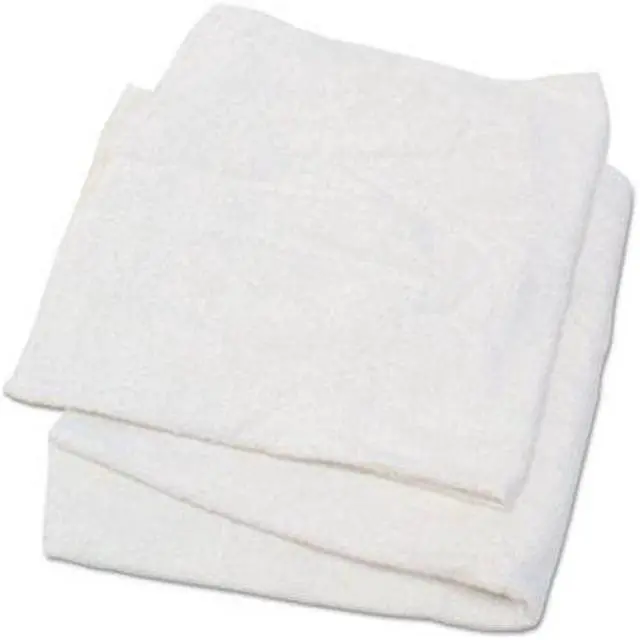 Alt view image 7 of 9 - Hospeco Woven Terry Rags, White, 15 X 17, 25 Lb/Carton 53725