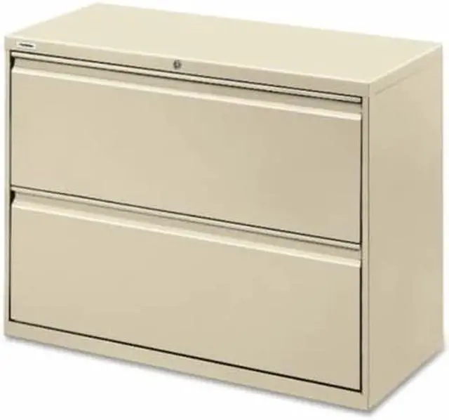 Alt view image 9 of 11 - Lorell Lateral File 2-Drawer 36"x18-5/8"x28" Putty 60447