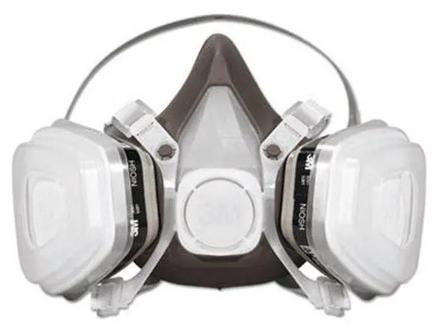 Alt view image 18 of 20 - 3M 66070 Half Facepiece Disposable Respirator 53P71, Organic Vapor/P95, Large