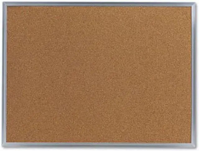 Alt view image 10 of 11 - UNIVERSAL Bulletin Board Natural Cork 24 x 18 Satin-Finished Aluminum Frame