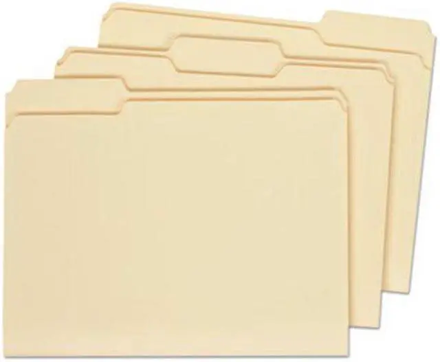 Alt view image 3 of 10 - Universal 16113 File Folders- 1/3 Cut Assorted- Two-Ply Top Tab- Letter- Manila- 100/Box