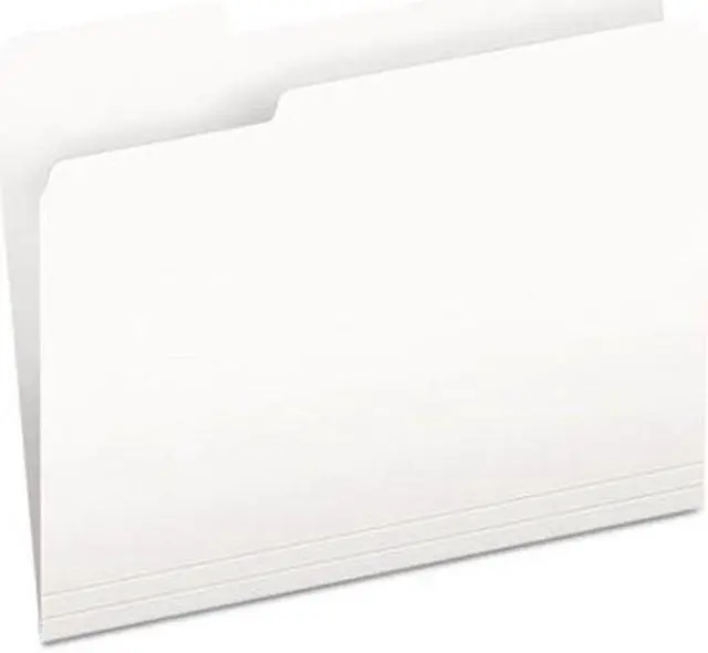 Alt view image 4 of 11 - Pendaflex 1521/3WHI Two-Tone File Folders- 1/3 Cut- Top Tab- Letter- White- 100/Box