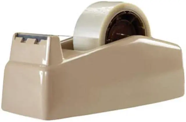Alt view image 9 of 17 - Scotch Two-Roll Desktop Tape Dispenser 3" Core High-Impact Plastic Beige C22