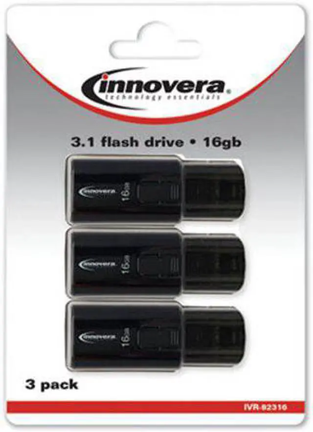 Alt view image 6 of 20 - Innovera USB 3.0 Flash Drive 16 GB 3/Pack 82316