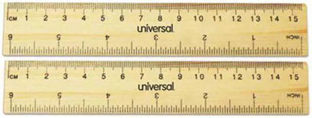 Alt view image 4 of 6 - Universal Flat Wood Ruler Standard/Metric 6" 59024