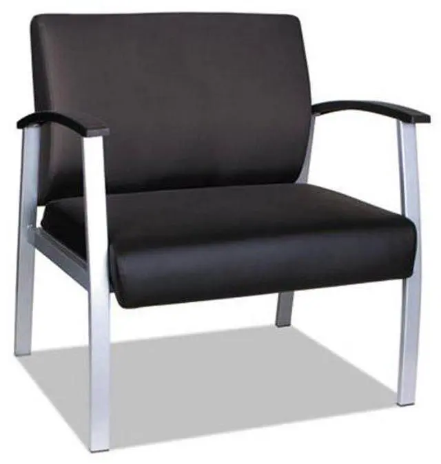 Alt view image 7 of 20 - Alera metaLounge Series High-Back Guest Chair 27.55" x 23.81" x 17.71" Black ML2219