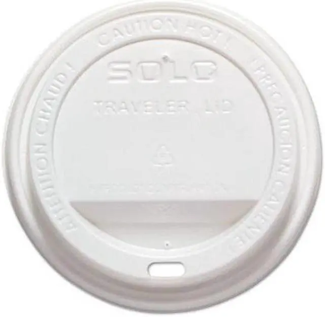Alt view image 2 of 3 - Traveler Drink-Thru Lid, White