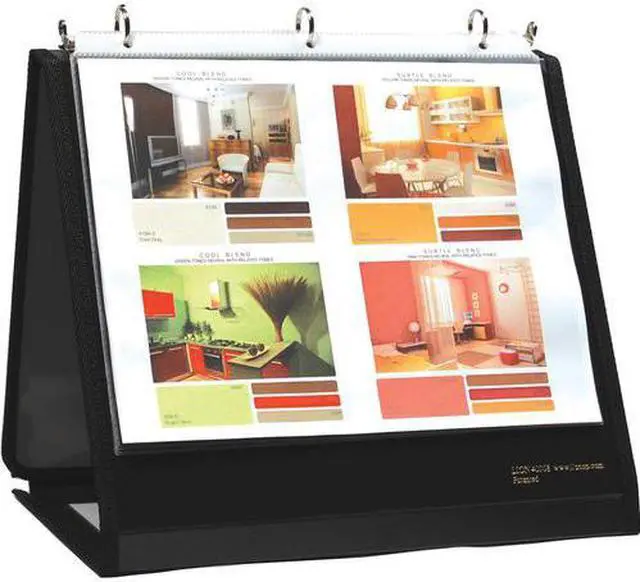 Alt view image 5 of 6 - Lion Office Products Ring Binder Easel 1-1/2" Cap Horizontal 11"x8-1/2" Black
