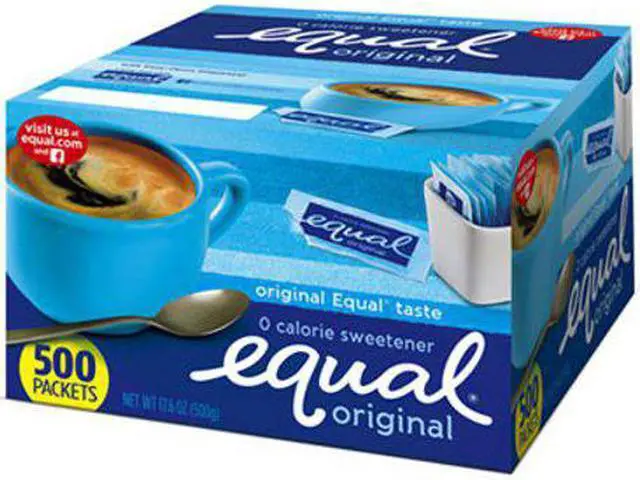 Alt view image 10 of 17 - Equal MRINUT20015448 Sugar Substitute Packets - 1 Box (500 Packets)