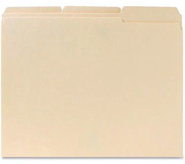 Alt view image 5 of 5 - Sparco File Folder 1/3 Cut Assorted Tab 2-Ply Ltr 100/BX MLA SP211113