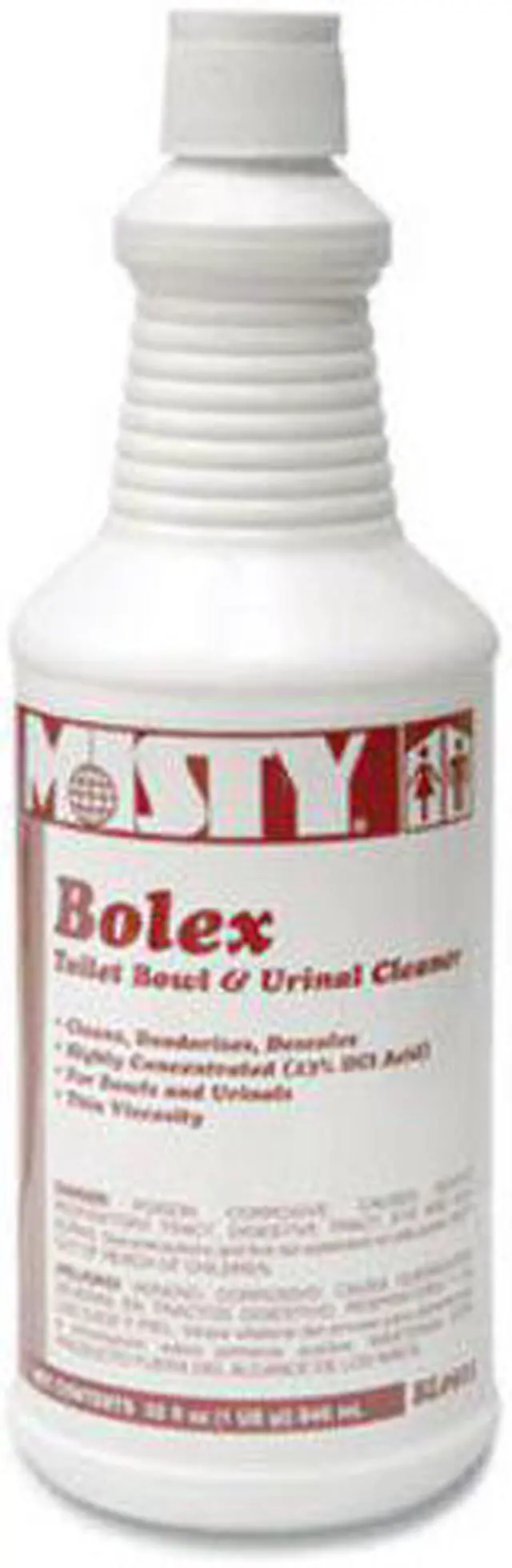 Alt view image 3 of 5 - Bolex 23 Percent Hydrochloric Acid Bowl Cleaner Wintergreen 32oz 12/Carton