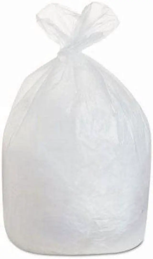 Alt view image 2 of 3 - Boardwalk 385822 High-Density Can Liners, 38 x 58, 60-Gal, 19 Micron Equivalent, Natural, 25/Roll, 5 Rolls/Carton, 1 Carton
