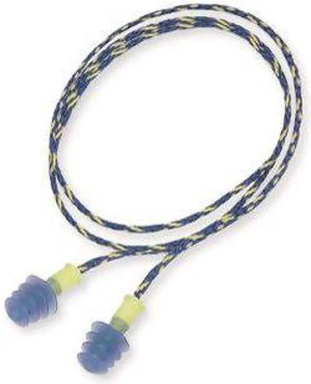 Alt view image 13 of 14 - HONEYWELL HOWARD LEIGHT FUS30-HP Reusable Corded Ear Plugs, Flanged Shape, 27