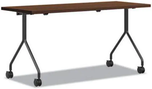 Alt view image 3 of 6 - The Hon HONPT2472NSFF 24 x 72 in. Between Shaker Cherry Laminate Nesting Table, Cherry