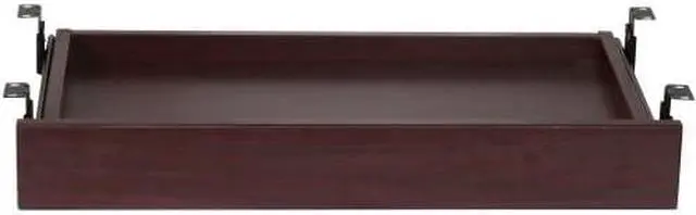 Alt view image 4 of 6 - Lorell Center Drawer 26"x15-3/8"x3-5/8" Mahogany 87524