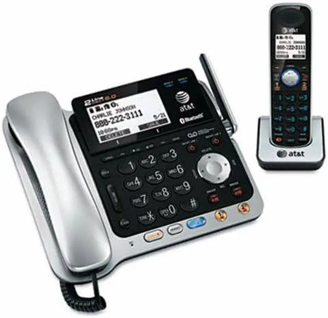 Alt view image 4 of 9 - AT&T TL86109 AT&T CORDED/CORDLESS PHONE