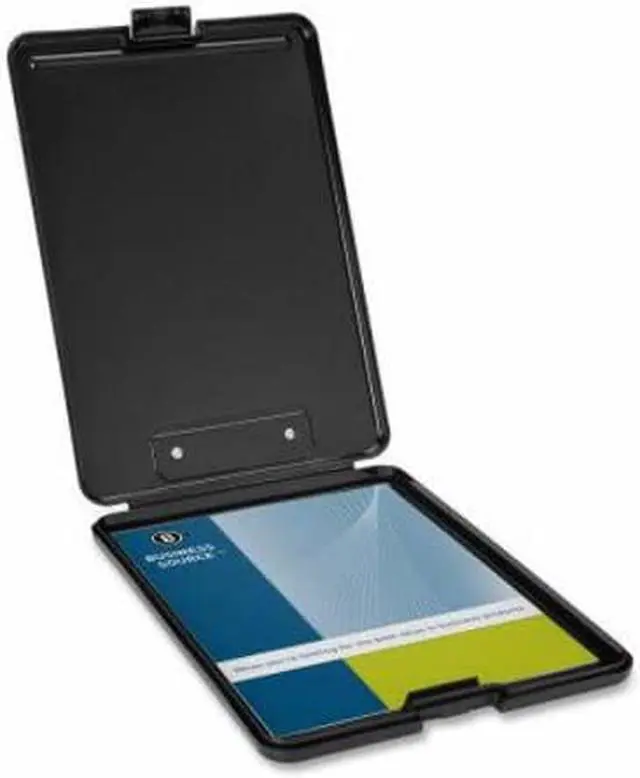 Alt view image 4 of 6 - Business Source Storage Clipboard Plastic 9"x13" Letter Black 37513