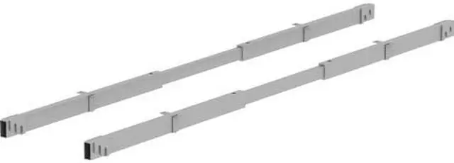 Alt view image 2 of 4 - Lorell Adjustable Crossbar Set - 67" Width - Silver  LLR16208