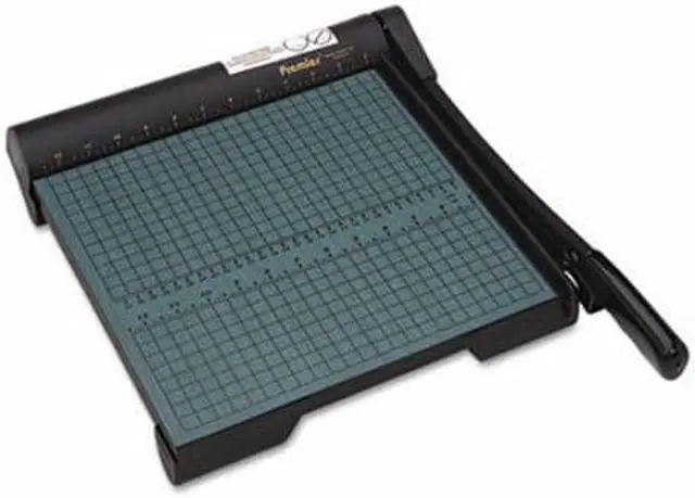 Alt view image 9 of 14 - Premier The Original Green Paper Trimmer 20 Sheets Wood Base 12 1/2"x 12" W12