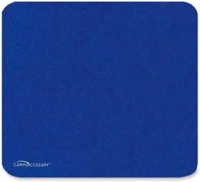 Alt view image 8 of 8 - Compucessory Economy Mouse Pad Nonskid Rubber Base 9-1/2"x8-1/2" Blue 23605