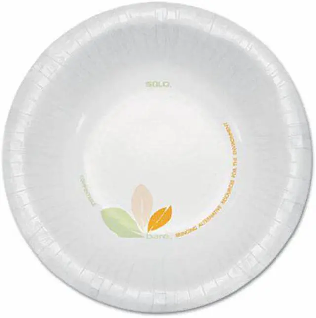 Alt view image 6 of 6 - Bare Paper Dinnerware, 12 oz. Bowl, Green/Tan, 500/Carton
