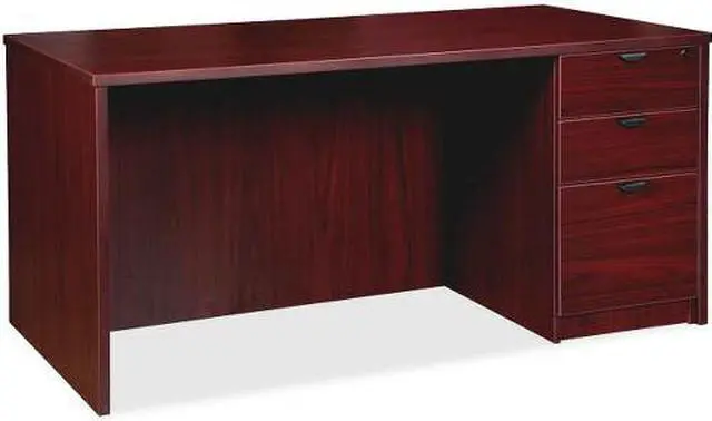 Alt view image 2 of 7 - Lorell Prominence Pedestal Desk PD3060RSPMY