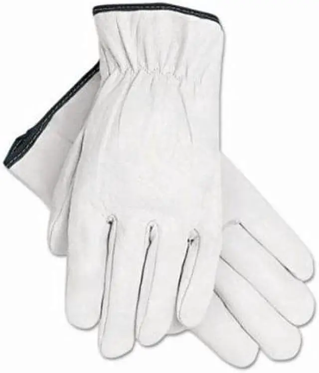 Alt view image 8 of 8 - Memphis Grain Goatskin Driver Gloves White Extra-Large 12 Pairs 3601XL