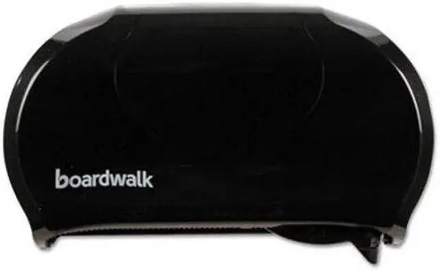 Alt view image 4 of 12 - Boardwalk Standard Twin Toilet Tissue Dispenser, 13 X 8 3/4, Black 1502