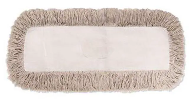 Alt view image 12 of 18 - Boardwalk Industrial Dust Mop Head Hygrade Cotton 18w x 5d White 1318