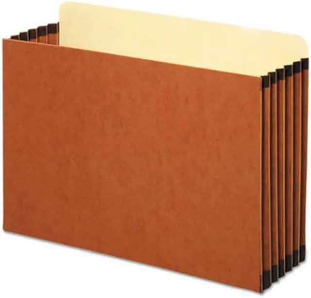 Alt view image 8 of 8 - 5 1/4 Inch Expansion File Pocket, Straight, Legal, Redrope, 10/Box