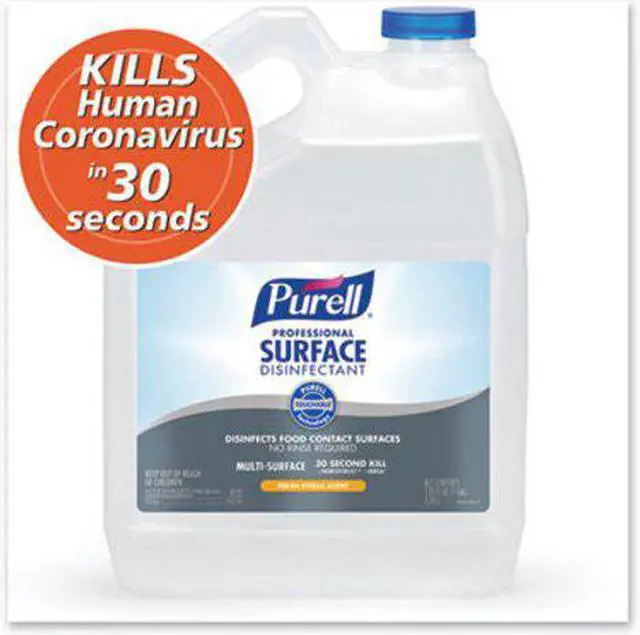 Alt view image 3 of 9 - Purell Disinfectant, 1 gal. Jug, Alcohol Like Liquid, Ready to Use, 4 PK 4342-04