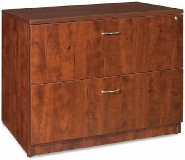 Alt view image 13 of 17 - Lorell Lateral File Anti-tip 35"x22"x29-1/2" Cherry 69433