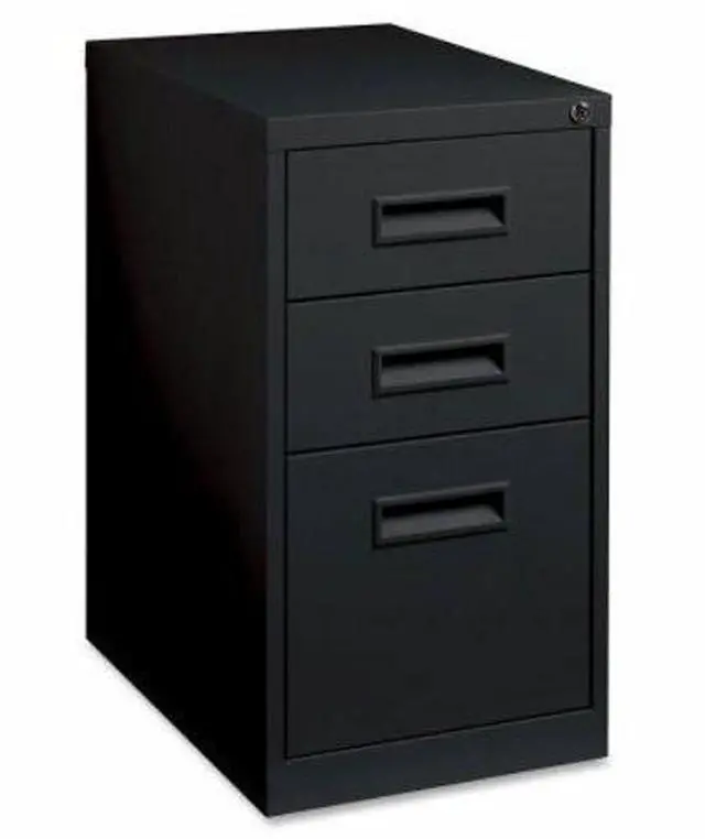 Alt view image 13 of 13 - Lorell Mobile Pedestal B/B/F 15"x19"x27-3/4" Black 67745