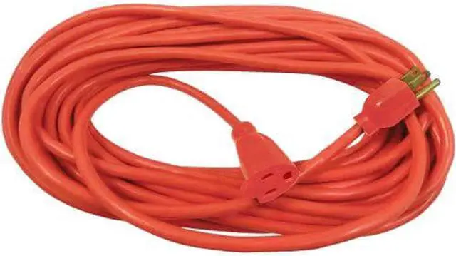 Alt view image 2 of 4 - Compucessory Heavy Duty Extension Cord 50' Orange 25149