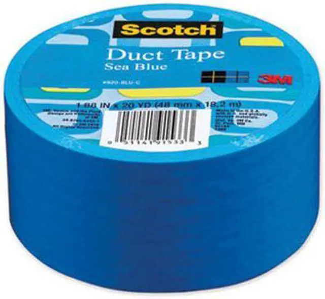 Alt view image 20 of 20 - 3m 20 Yards Sea Blue Duct Tape  920-BLU-C