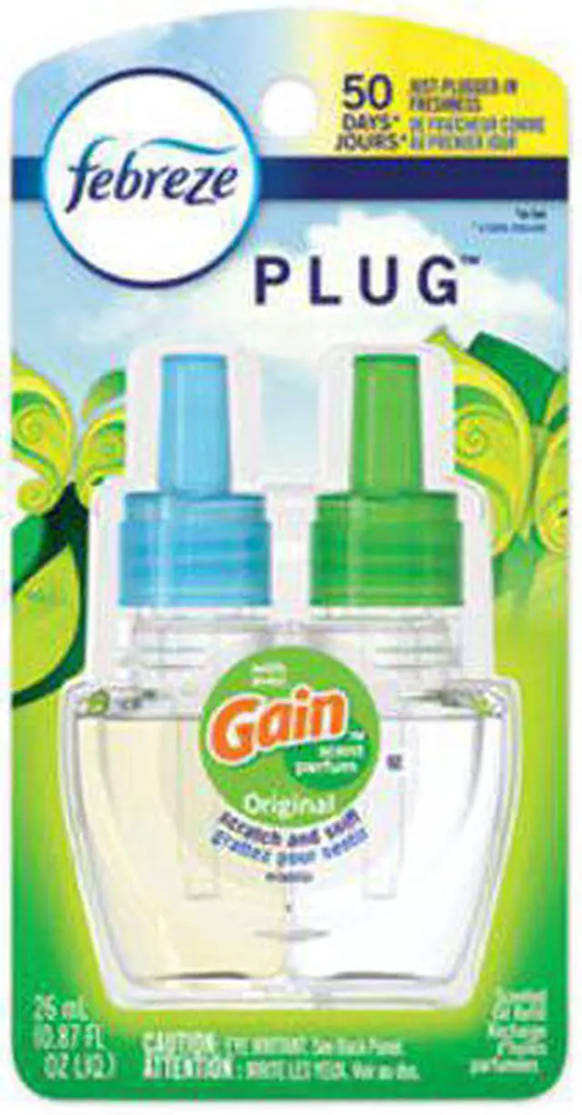 Alt view image 2 of 20 - Febreze PLUG Air Freshener Refills Gain Original 0.87 oz 74903EA