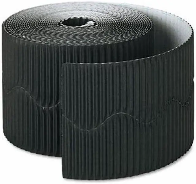 Alt view image 7 of 8 - Pacon Bordette Decorative Border, 2 1/4" X 50' Roll, Black 37306