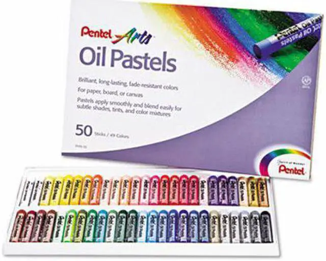 Alt view image 10 of 10 - Oil Pastel Set With Carrying Case,45-Color Set, Assorted, 50/Set - PHN50