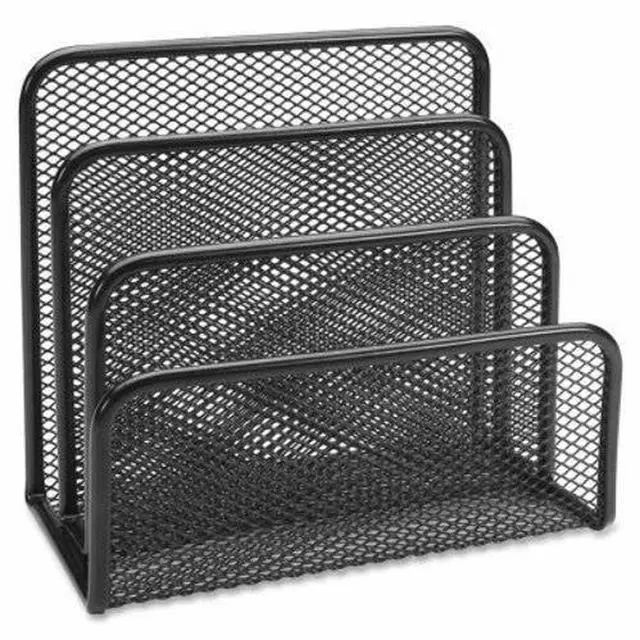 Alt view image 9 of 9 - Lorell Vertical Sorter 5-5/8"x3-1/8"x5-1/4" Black Mesh 84153