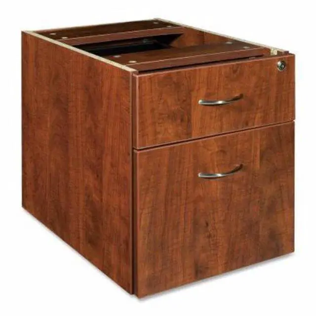 Alt view image 12 of 18 - Lorell Pedestal Box/File Hanging 16"x22"x28-1/4" Cherry 69432