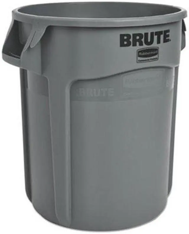 Alt view image 15 of 15 - Rubbermaid Commercial Brute Round Cont 20Gal 22-1/2"x19-3/8'x35-7/8" Gray