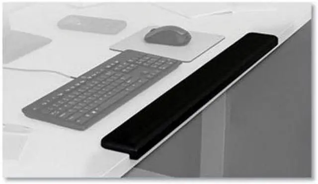 Alt view image 3 of 20 - 3M Gel Wrist Rest for Standing Desks, 30.13 x 3.25 x 1, Black - OEM