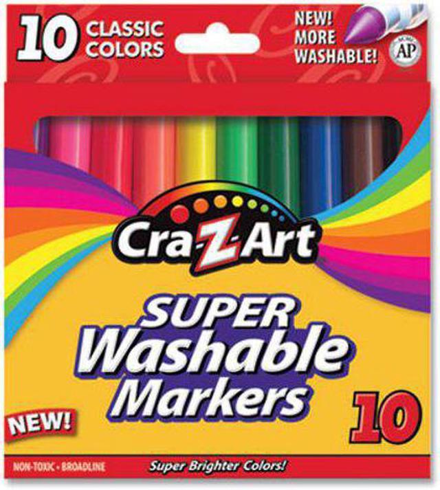 Washable Super Tips Markers, Fine/Broad Bullet Tips, Assorted