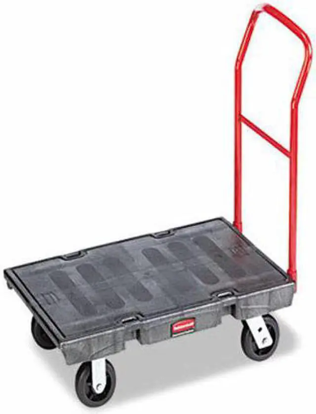 Alt view image 8 of 10 - C-24"X48" Platform Trucreg Black 1000Lb Capacit