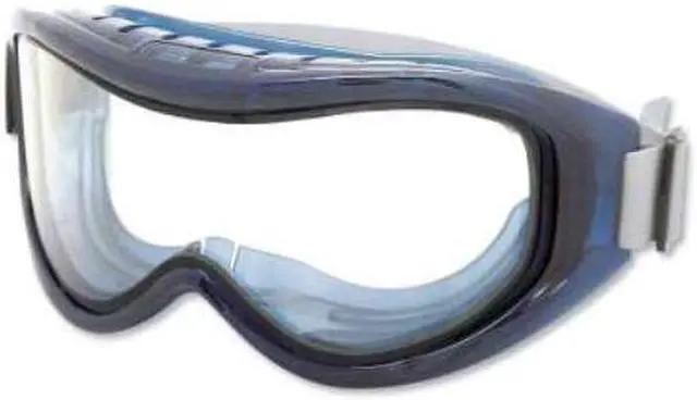 Alt view image 3 of 3 - Sellstrom S80201 Odyssey II Indirect Vented Dual Scratch-Resistant Anti-Fog Clear Lens Chemical Splash Goggle, Safety Goggle, Blue
