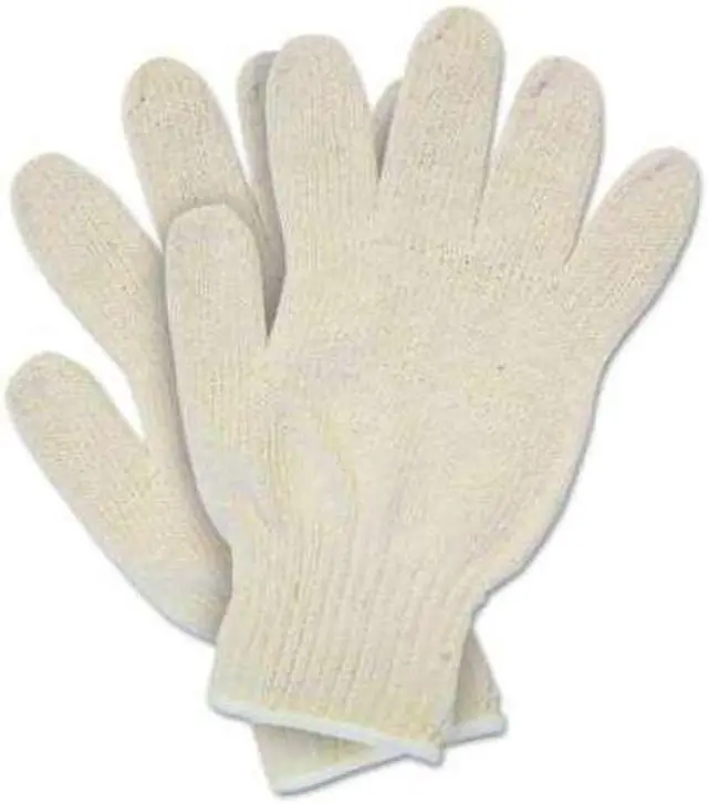 Alt view image 2 of 3 - Mcr Safety Heavy Wght 100 per Cotton Natural,L,PK12  9506LM