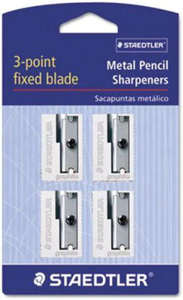 Alt view image 12 of 14 - Staedtler Manual Pencil Sharpeners Silver 4/Pack (51010BK402NA) 428748